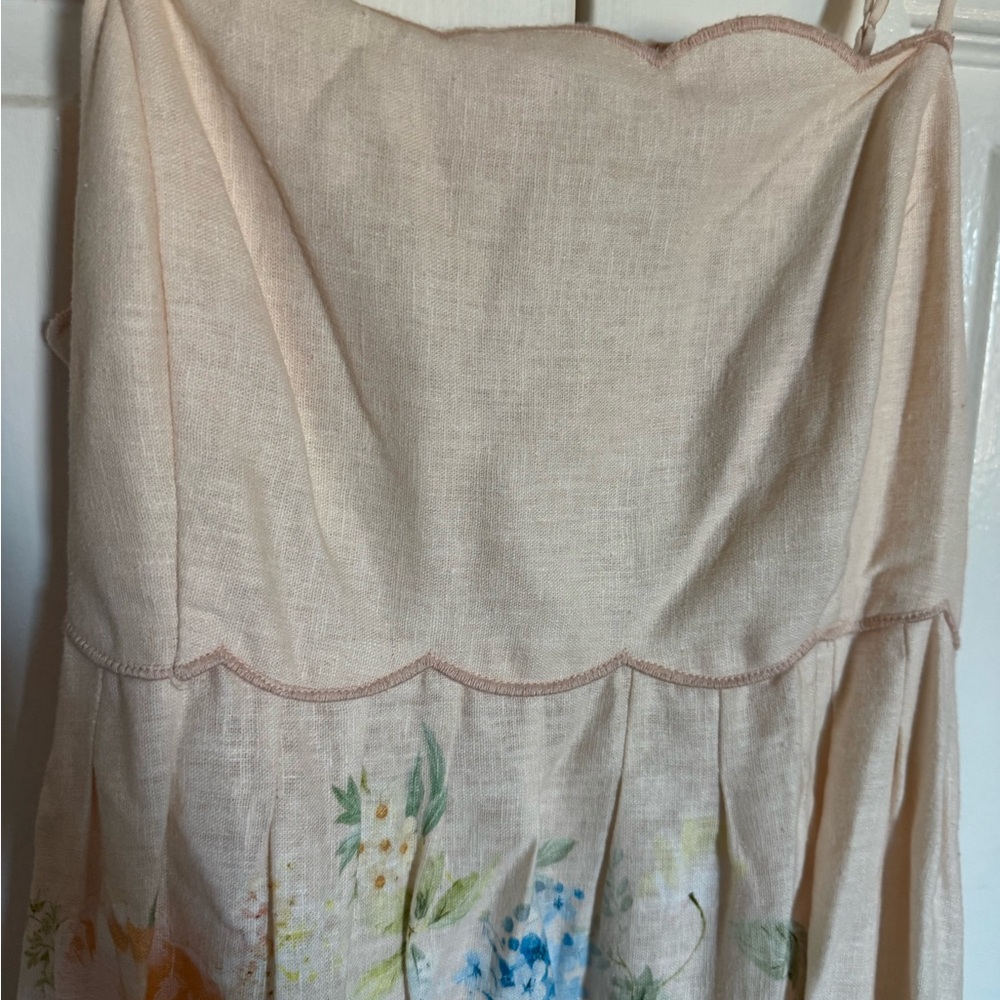 Christian Lacroix Cream Floral Midi Dress - Picture 7 of 12